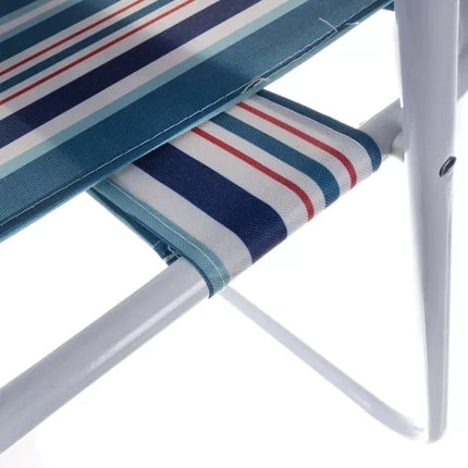 Trizand Bergamo Tuinstoel - Opvouwbaar - Verstevigde Zitting - Blauw