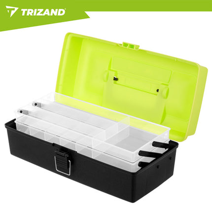 Trizand Visbox - 33 cm - 2 Niveaus - 11 Compartimenten - Organizer