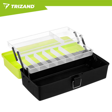 Trizand Visbox - 33 cm - 2 Niveaus - 11 Compartimenten - Organizer