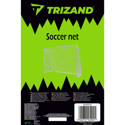 Trizand Voetbalnet - 213 x 150 x 90 cm - Versterkt HDPE - Wit