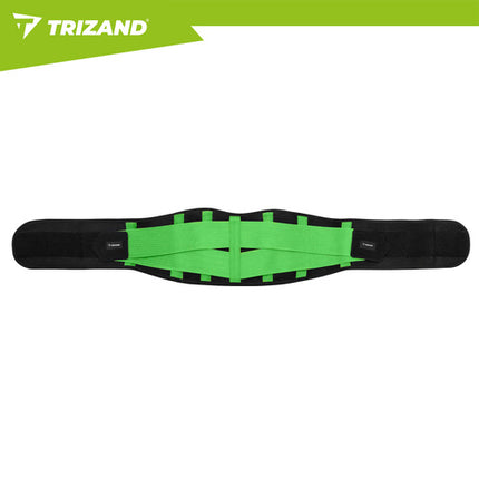 Trizand Neopreen Afslankband - 120 cm - Verstelbaar - Zwart/Groen