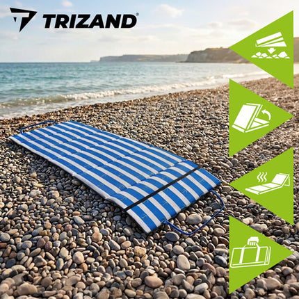 Trizand Strandmat - XXL - 192 x 66 cm - 1 cm Dik - Opvouwbaar