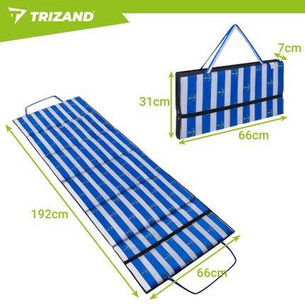 Trizand Strandmat - XXL - 192 x 66 cm - 1 cm Dik - Opvouwbaar