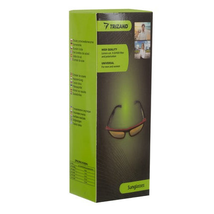 Trizand Gepolariseerde Zonnebril - UV400 - Spiegelglazen - Zwart/Oranje