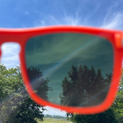 Trizand Gepolariseerde Zonnebril - UV400 - Spiegelglazen - Zwart/Oranje