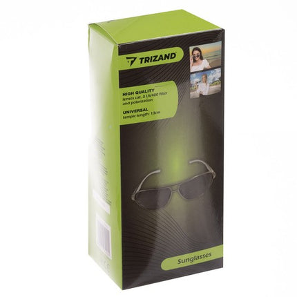 Trizand Gepolariseerde Zonnebril - UV400 - Aluminium Frame - Zwart/Zilver