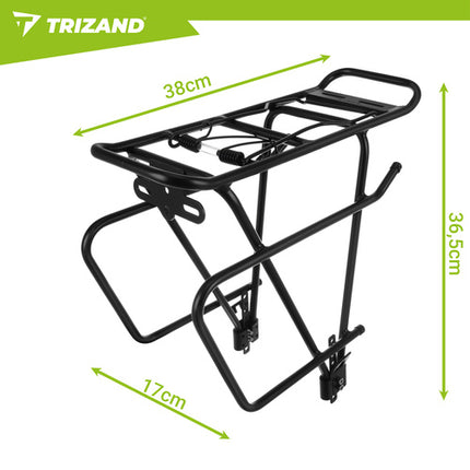 Trizand Bagagedrager - Universeel - Aluminium - 25 kg - 38 x 13.5 x 35 cm
