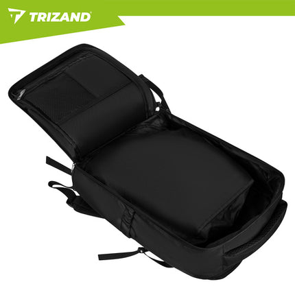 Trizand Reisrugzak - Zwart - 40 x 20 x 25 cm - USB-poort - Handbagage