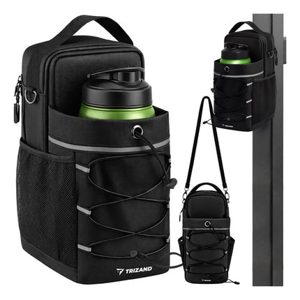 Trizand Magnetische Sporttas - 4,5L - Met Fleshouder - Zwart