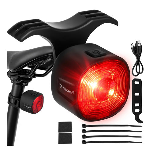 Trizand Achterlicht Fiets - Rood LED - 6 Modi - USB-C Oplaadbaar