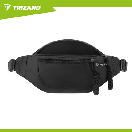 Trizand Hardloopheuptas - 2 Liter - Verstelbaar - Zwart - Sporttas