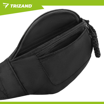 Trizand Hardloopheuptas - 2 Liter - Verstelbaar - Zwart - Sporttas