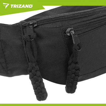 Trizand Hardloopheuptas - 2 Liter - Verstelbaar - Zwart - Sporttas