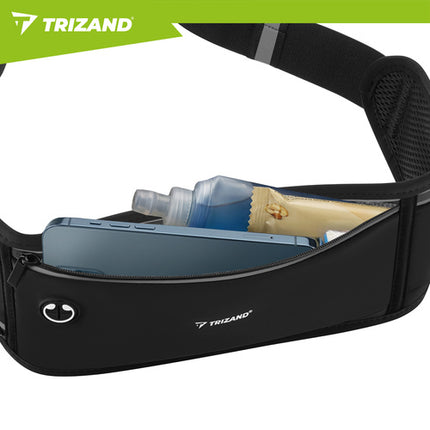 Trizand Hardloopheuptas - 51 x 21 x 11 cm - Sportgordel - Zwart