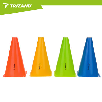 Trizand Trainingskegels - 10 Stuks - 23,5 cm - Kleurrijke Sportmarkers