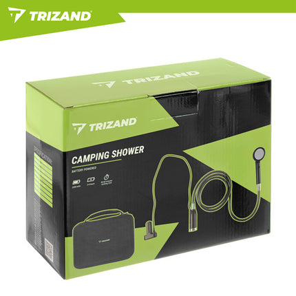 Trizand Draagbare Campingdouche met Pomp – 2200mAh – Draadloos – USB – Waterdicht