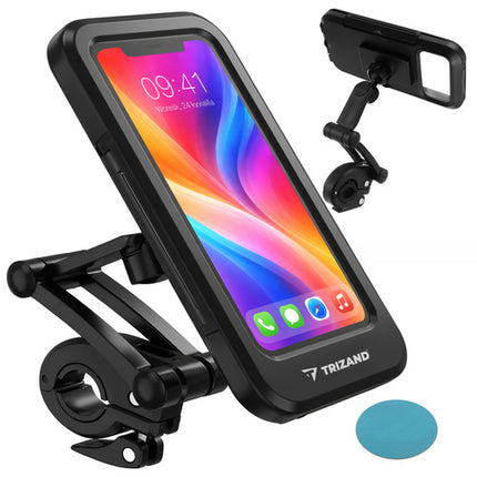 Trizand Waterdichte Telefoonhouder voor Fiets & Scooter - 360° Draaibaar