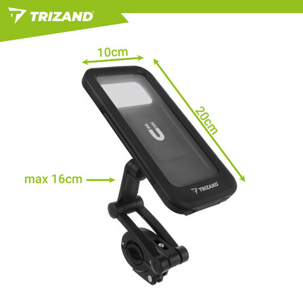 Trizand Waterdichte Telefoonhouder voor Fiets & Scooter - 360° Draaibaar