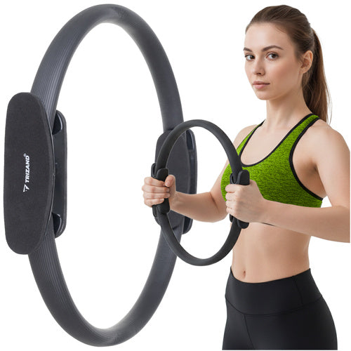 Trizand Pilates Ring - 38 cm - Fitnessring voor Yoga en Training - Zwart