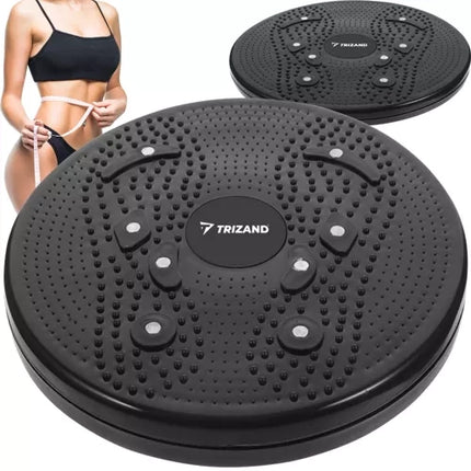 Trizand Taille Twister - 24,5 cm - Met Magnetische Massage - Zwart