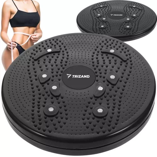 Trizand Taille Twister - 24,5 cm - Met Magnetische Massage - Zwart