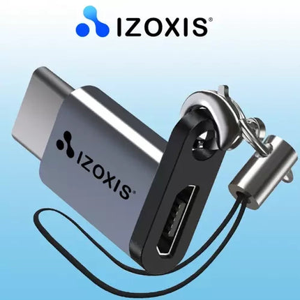 Izoxis USB-C naar Micro USB 2.0 Adapter - OTG Converter - Met Koord