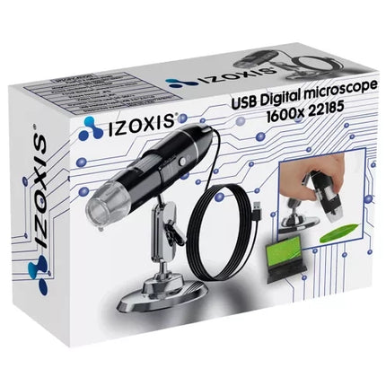 Izoxis 25467 Digitale USB Microscoop - 1600x Vergroting - 2Mpix