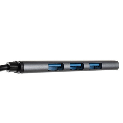 Izoxis USB Hub - 4 Poorts - Aluminium - Voor PC en Laptop