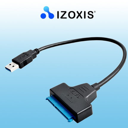 Izoxis USB naar SATA 3.0 Adapter - Voor 2.5" HDD/SSD - Snelheid tot 6 Gb/s