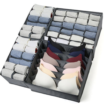 Ruhhy Ondergoed Organizer Set - 4 Delig - Ladeverdelers - Grijs