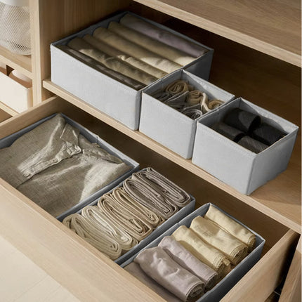 Ruhhy Ondergoed Organizer Set - 6 Delig - Ladeverdeling - Grijs