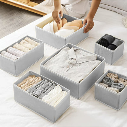 Ruhhy Ondergoed Organizer Set - 6 Delig - Ladeverdeling - Grijs