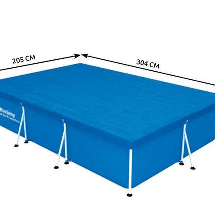 Bestway 58106 Universeel Afdekzeil - 304 x 205 cm - Voor Frame Zwembaden