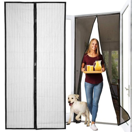 Repest Universele Deurhor - 100 x 220 cm - Magnetisch - Op Maat Snijdbaar - Zwart