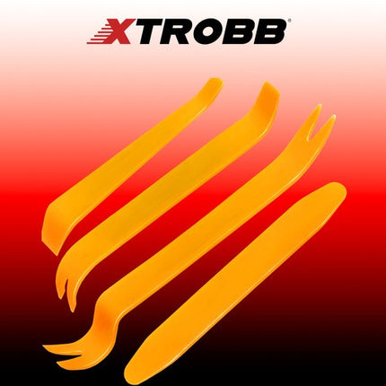 Xtrobb Bekleding Verwijderaar Set - 4-Delig - Voor Interieur & Dashboard