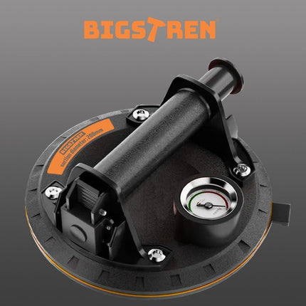 Bigstren Vacuüm Zuignap met Pomp - 200 kg - 200 mm - Inclusief Manometer