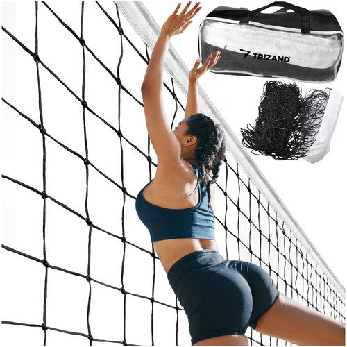 Trizand Volleybalnet - 950 x 100 cm - Inclusief Opbergtas