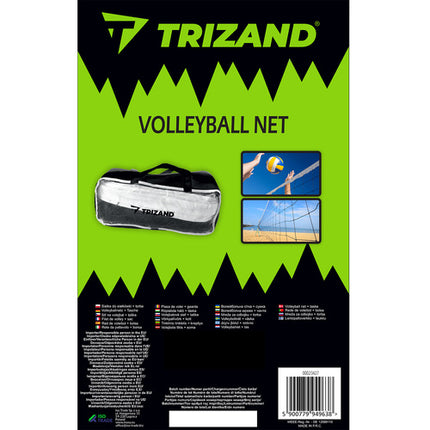 Trizand Volleybal- en Badmintonnet - 9,5 x 1 meter - Met Draagtas