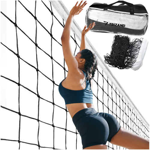 Trizand Volleybal- en Badmintonnet - 9,5 x 1 meter - Met Draagtas