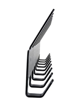 Zwarte Wandkapstok - 17 Haken - 48 cm - Industrieel Design