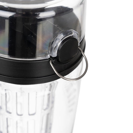 Trizand Sportbidon 1 Liter - Met Fruitfilter en Beschermhoes - Zwart