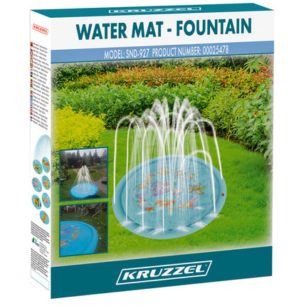 Kruzzel Watersproeimat - 165 cm - Opblaasbaar Fontein Zwembad