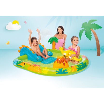 Intex Little Dino Speelparadijs - 191 x 152 cm - Met Glijbaan & Sproeier