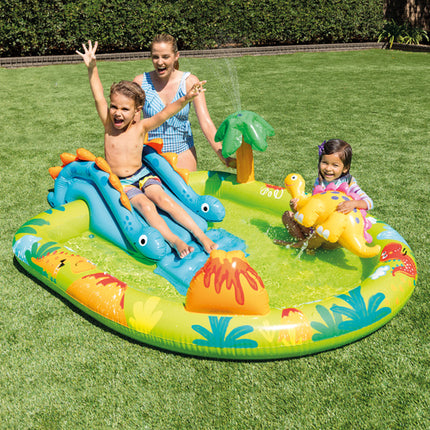 Intex Little Dino Speelparadijs - 191 x 152 cm - Met Glijbaan & Sproeier