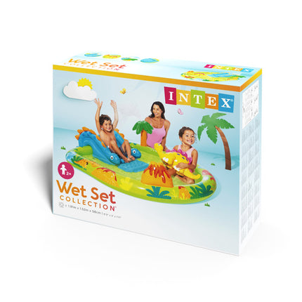 Intex Little Dino Speelparadijs - 191 x 152 cm - Met Glijbaan & Sproeier