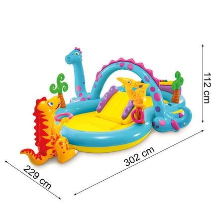 Intex Dinoland Speelparadijs - 302 x 229 cm - Met Glijbaan & Fontein