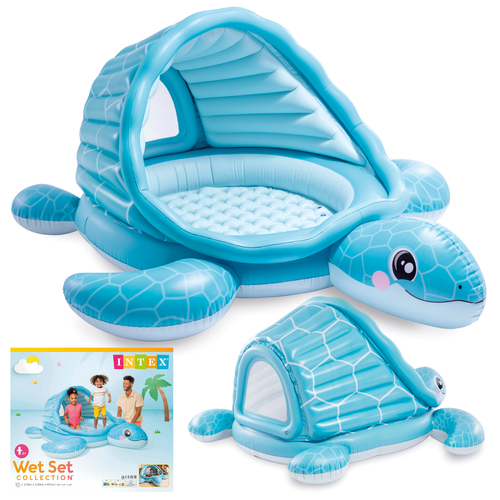 Intex Turtle Cove Playland - Opblaasbaar Zwembad met Dak - 218 x 206 cm