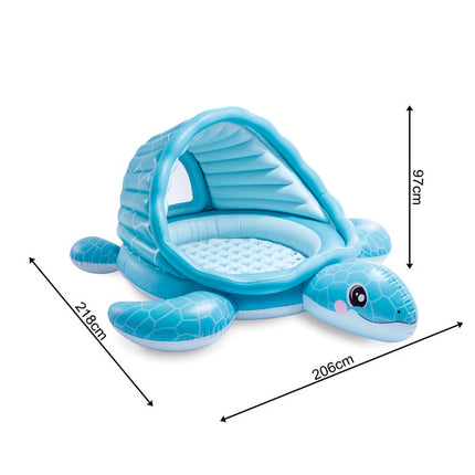 Intex Turtle Cove Playland - Opblaasbaar Zwembad met Dak - 218 x 206 cm