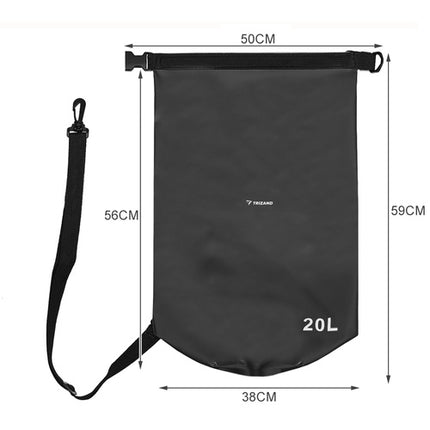 Trizand Waterdichte Tas - 20 Liter - Dry Bag - Zwart