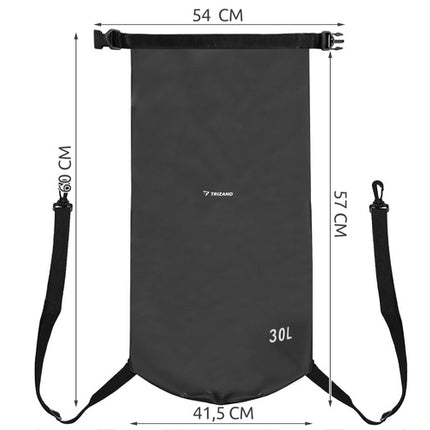 Trizand Waterdichte Tas - 30 Liter - Dry Bag - Zwart